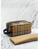 (LIKE NEW) BURBERRY SIGNATURE NOVA CHECK CANVAS POUCH