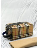 (LIKE NEW) BURBERRY SIGNATURE NOVA CHECK CANVAS POUCH