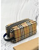 (LIKE NEW) BURBERRY SIGNATURE NOVA CHECK CANVAS POUCH