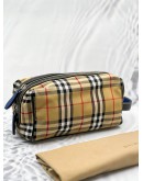 (LIKE NEW) BURBERRY SIGNATURE NOVA CHECK CANVAS POUCH