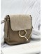 (LIKE NEW) CHLOE FAYE SMALL BACKPACK GREY SUEDE / LEATHER