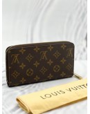 LOUIS VUITTON ZIPPED LONG WALLET IN BROWN MONOGRAM CANVAS GHW