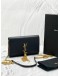 2018 YSL SAINT LAURENT KATE TASSEL WALLET ON CHAIN SLING BAG BLACK GRAIN DE POUDRE LEATHER -FULL SET-