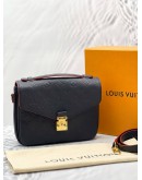 (LIKE NEW) 2023 MICROCHIP LOUIS VUITTON METIS NAVY BLUE MONOGRAM EMPREINTE LEATHER WITH STRAP -FULL SET-