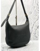 CELINE DARK GREY SUPPLE CALFSKIN LEATHER TRIOMPHE HELOISE SMALL CROSSBODY BAG