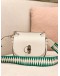 (LIKE NEW) MULBERRY SMALL AMBERLEY WHITE SATCHEL LEATHER CROSSBODY BAG 