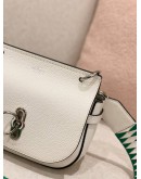 (LIKE NEW) MULBERRY SMALL AMBERLEY WHITE SATCHEL LEATHER CROSSBODY BAG 