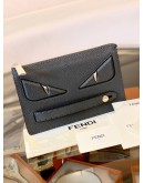 (BRAND NEW) FENDI MONSTER EYES CLUTCH GREY SELLERIA LEATHER 