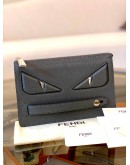 (BRAND NEW) FENDI MONSTER EYES CLUTCH GREY SELLERIA LEATHER 