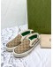 GUCCI TENNIS 1977 SLIP-ON BEIGE EBONY SIGNATURE GG CANVAS SNEAKERS -FULL SET-