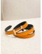 HERMES H BUCKLE BELT WITH REVERSIBLE LEATHER STRAP GOLD HARWARE SIGNATURE ORANGE COLOUR