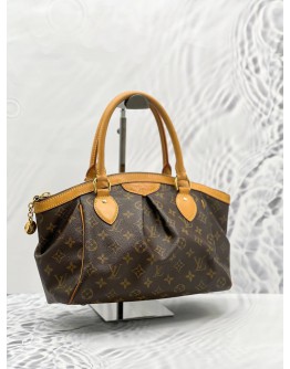 LOUIS VUITTON TIVOLI PM MONOGRAM CANVAS HANDLE BAG IN BROWN MONOGRAM CANVAS 