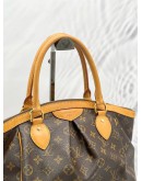 LOUIS VUITTON TIVOLI PM MONOGRAM CANVAS HANDLE BAG IN BROWN MONOGRAM CANVAS 