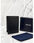 PRADA CARD / PASSPORT HOLDER IN BLACK SAFFIANO LEATHER -FULL SET-