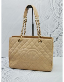 CHANEL GST MEDIUM TOTE SHOULDER BAG GHW 