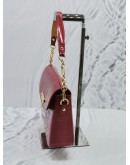 LOUIS VUITTON POMME D'AMOUR HOT RED SHINNY MONOGRAM VERNIS LEATHER RODEO DRIVE FLAP SHOULDER BAG