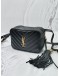 (LIKE NEW) 2019 YSL SAINT LAURENT MARSUPIO LOU TASSEL BELT / CROSSBODY BAG IN BLACK CHEVRON QUILTED LEATHER 