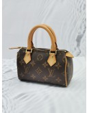 (LIKE NEW) LOUIS VUITTON NANO SPEEDY BROWN MONOGRAM CANVAS