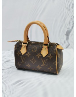 (LIKE NEW) LOUIS VUITTON NANO SPEEDY BROWN MONOGRAM CANVAS