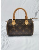 (LIKE NEW) LOUIS VUITTON NANO SPEEDY BROWN MONOGRAM CANVAS