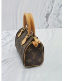 (LIKE NEW) LOUIS VUITTON NANO SPEEDY BROWN MONOGRAM CANVAS