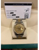 ROLEX DATEJUST 36 HALF 18K 750 YELLOW GOLD REF 16013 36MM AUTOMATIC WATCH