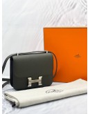 (LIKE NEW) 2021 HERMES CONSTANCE 18 VEAU EPSOM GRAPHITE PHW-FULL SET- 