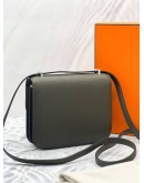 (LIKE NEW) 2021 HERMES CONSTANCE 18 VEAU EPSOM GRAPHITE PHW-FULL SET- 