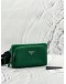 (LIKE NEW) PRADA GREEN SAFFIANO LEATHER TRAVEL BRIQUE BELT BAG