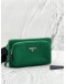 (LIKE NEW) PRADA GREEN SAFFIANO LEATHER TRAVEL BRIQUE BELT BAG