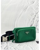 (LIKE NEW) PRADA GREEN SAFFIANO LEATHER TRAVEL BRIQUE BELT BAG