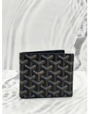 GOYARD SAINT FLORENTIN WALLET IN DARK BLUE GORAYDINE CANVAS & VAUZELLES CALFSKIN LEATHER