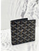 GOYARD SAINT FLORENTIN WALLET IN DARK BLUE GORAYDINE CANVAS & VAUZELLES CALFSKIN LEATHER