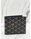 GOYARD SAINT FLORENTIN WALLET IN DARK BLUE GORAYDINE CANVAS & VAUZELLES CALFSKIN LEATHER