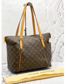 LOUIS VUITTON TOTALLY MM TOTE SHOULDER BAG IN BROWN MONOGRAM CANVAS WITH LEATHER TRIM 