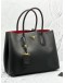 PRADA LARGE DOUBLE TOTE BLACK SAFFIANO LEATHER TOP HANDLE BAG 