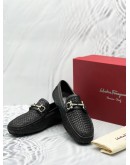 SALVATORE FERRAGAMO BLACK PARIGI LOAFER SIZE 6 -FULL SET-