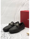 SALVATORE FERRAGAMO BLACK PARIGI LOAFER SIZE 6 -FULL SET-