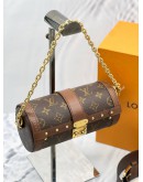 (UNUSED) 2023 MICROCHIP LOUIS VUITTON PAPILLON TRUNK MONOGRAM CANVAS -FULL SET-