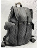 2018 LOUIS VUITTON CHRISTOPHER PM RUCKSACK BACKPACK IN BLACK DAMIER GRAPHITE CANVAS