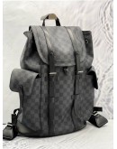 2018 LOUIS VUITTON CHRISTOPHER PM RUCKSACK BACKPACK IN BLACK DAMIER GRAPHITE CANVAS