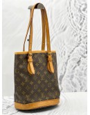 LOUIS VUITTON BUCKET BAG PM BROWN MONOGRAM CANVAS 