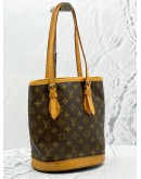 LOUIS VUITTON BUCKET BAG PM BROWN MONOGRAM CANVAS 