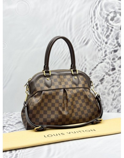 LOUIS VUITTON TREVI PM IN BROWN DAMIER EBENE CANVAS