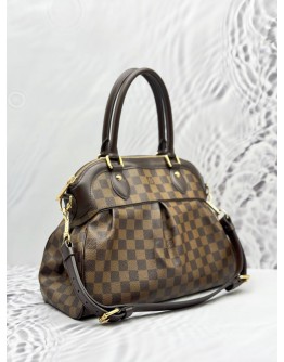 LOUIS VUITTON TREVI PM IN BROWN DAMIER EBENE CANVAS