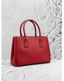 PRADA MEDIUM GALLERIA IN RED SAFFIANO LUX LEATHER -FULL SET-