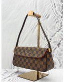 LOUIS VUITTON RECOLETA SHOULDER BAG IN BROWN DAMIER EBENE CANVAS