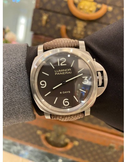 2015 PANERAI LUMINOR BASE 8 DAYS REF PAM00562 TITANIUM 44MM MANUAL WINDING WATCH -FULL SET-