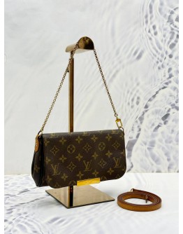 LOUIS VUITTON FAVOURITE PM IN BROWN MONOGRAM CANVAS 