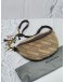 BALENCIAGA CANVAS JACQUARD DIAGONAL ALLOVER LOGO XS SOUVENIR BELT BAG 